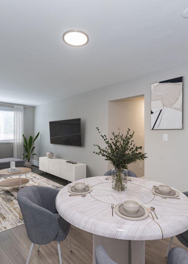 Interior image of the wood style flooring at Mason Avenue