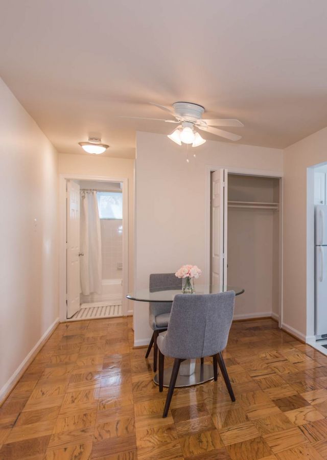 Ceiling fans with lights at Mason Avenue